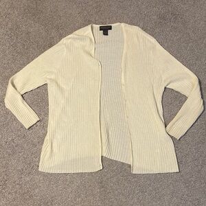 Women's Cream Cardigan Button up Sweater